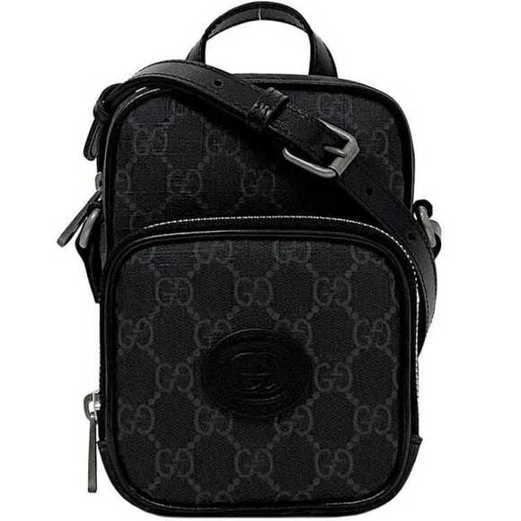 GUCCI Black Leather Shoulder Bag - Picture 1 of 11